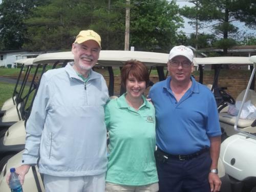 Bob and Sandy at the golf tournament on 10/29/24